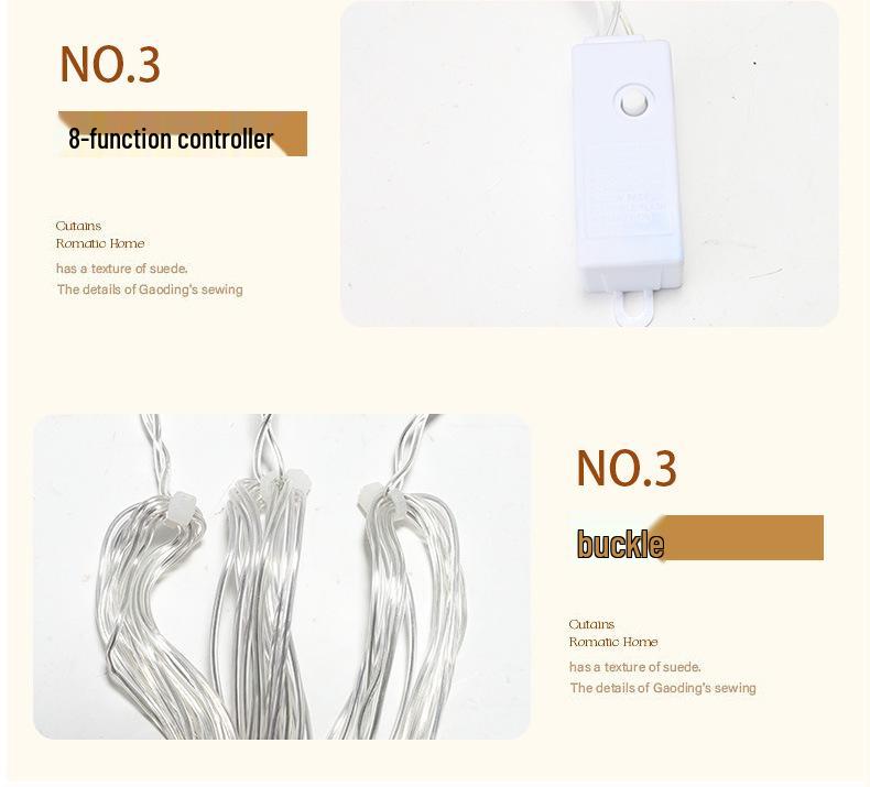 Creative LED Christmas Curtain Lights: Indoor Flashing Decorations