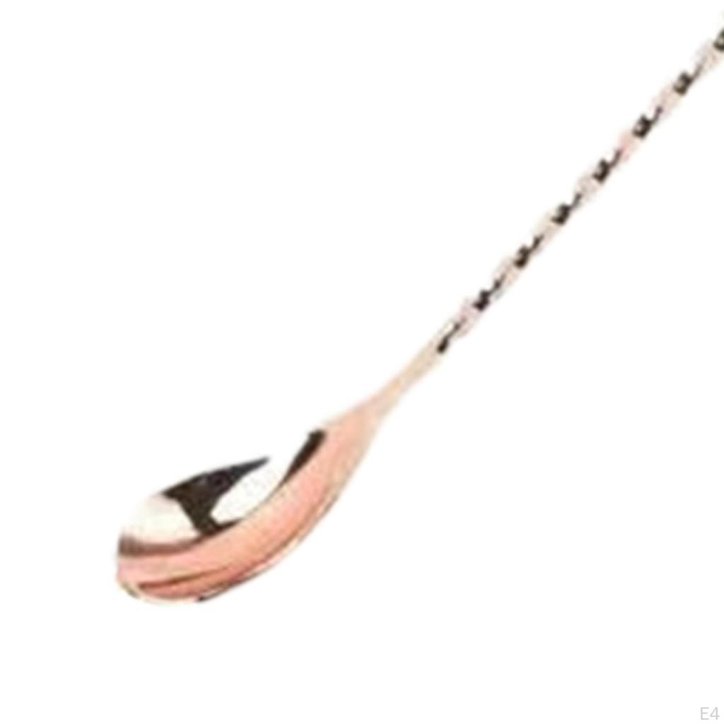 -Stirrer, Stainless Steel, Spoon, Stirrer, Stirring 12 Inches, for Tea, Drinks, Ice Cream,