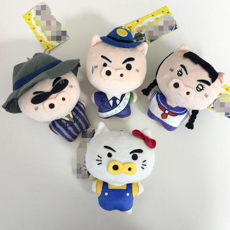 Crayon Shin Chan Buriburizaemon Plush Toy Keychain With Cotton Padding For Girls Backpack Decor