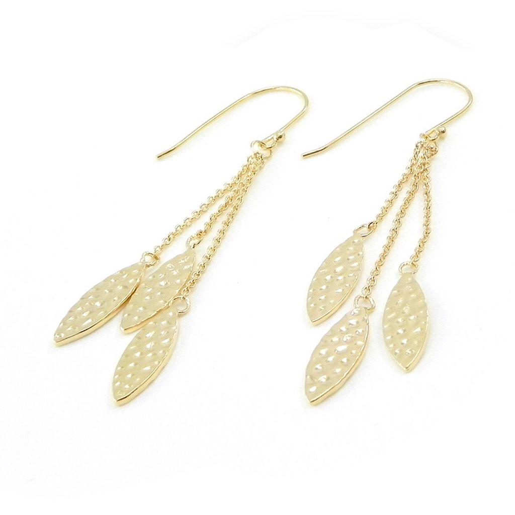 Les Trésors De Lily [F6270] - Gold Plated 'Choreography' Earrings