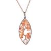 Temu Valence Handcrafted Tree of Life Leaf Necklace N03