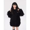 Women's Retro Tassel Sweater – High-End Autumn/Winter Street Style Knitwear.