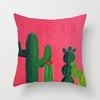 New Tropical Plant Fashionable Leaves Rainforest Pillow Case Cushion Cover Peach Leather Velvet Digital