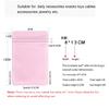 50pcs matte pink zipper pouches high end blind bags for card candy small gifts accessories cosmetics and surprise boxes