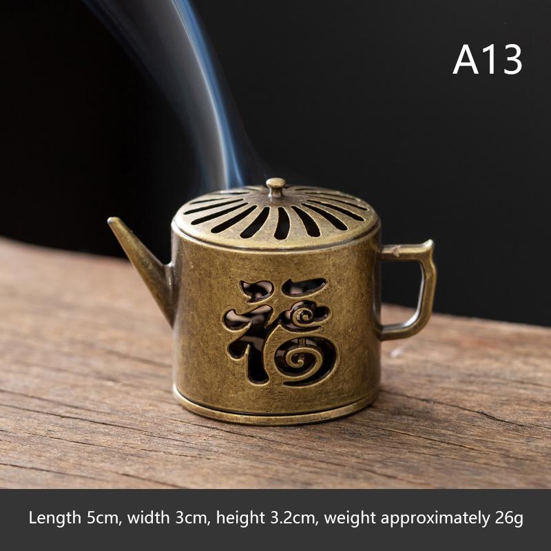 Brass Incense Burner,Metal Aromatherapy Holder,Unscented,Ideal For Yoga Meditation,Bedroom Ambiance,Home Decor