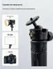 Compact Folding Vlog Selfie Tripod with Telescopic Extension and Handheld/Desktop Options