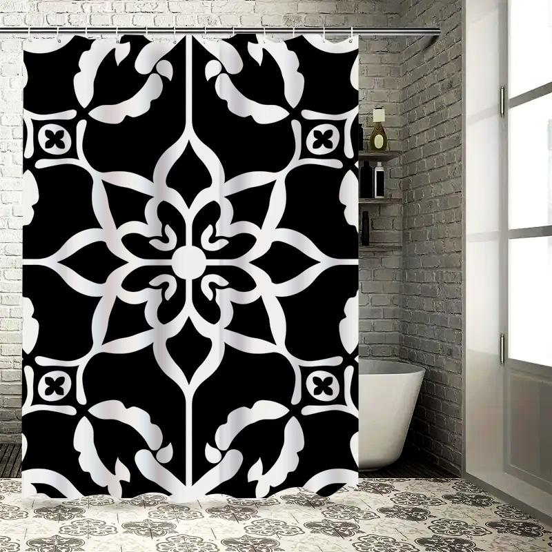 Heim-Duschvorhänge für Badezimmer wasserdichter Stoff Moderner nordischer Stil Badezimmer Vorhänge Duschvorhang 180x200 240x180 aaaa
