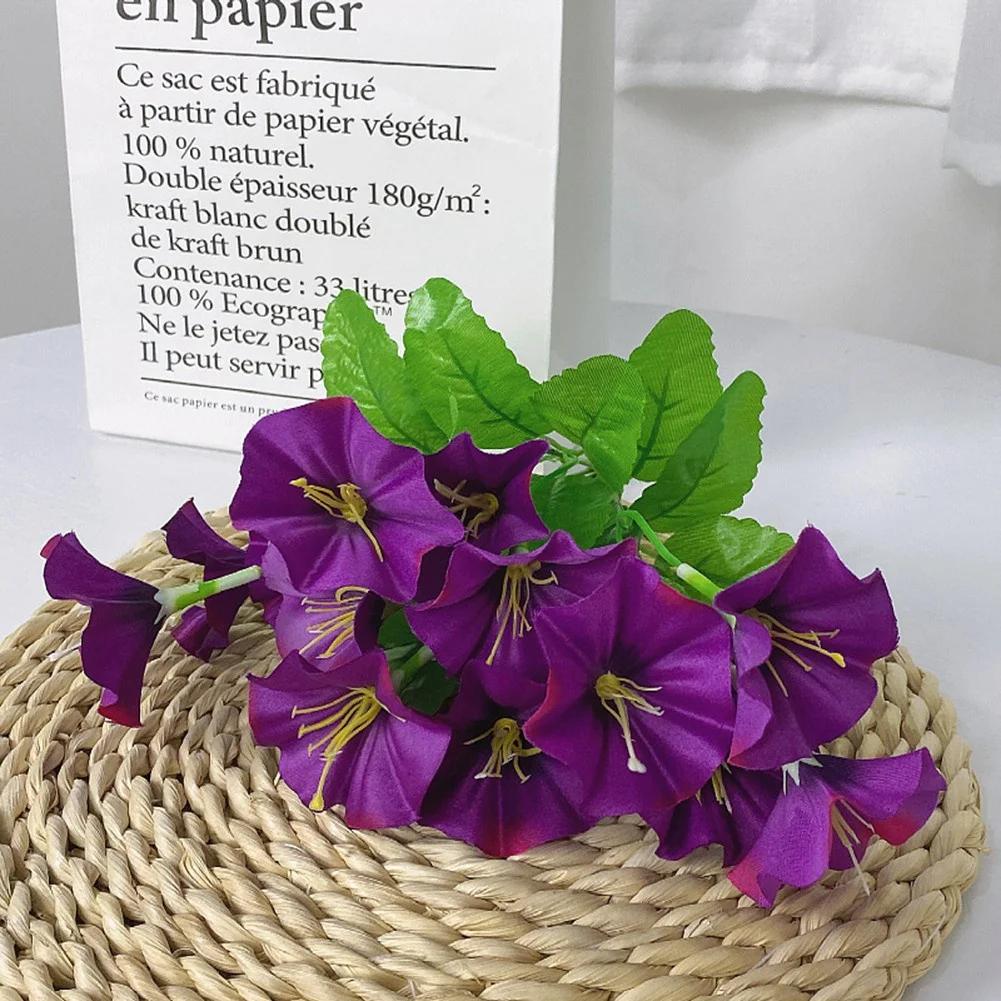 Artificial Flowers Background Fake Flower Morning Glory Christmas Decorations For Home Decor Garden Wedding Decoration 35cm