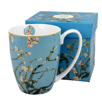 [R6664] - Porselen kupa 'Vincent Van Gogh' (Badem çiçeği) - 10x8cm (380 ml)