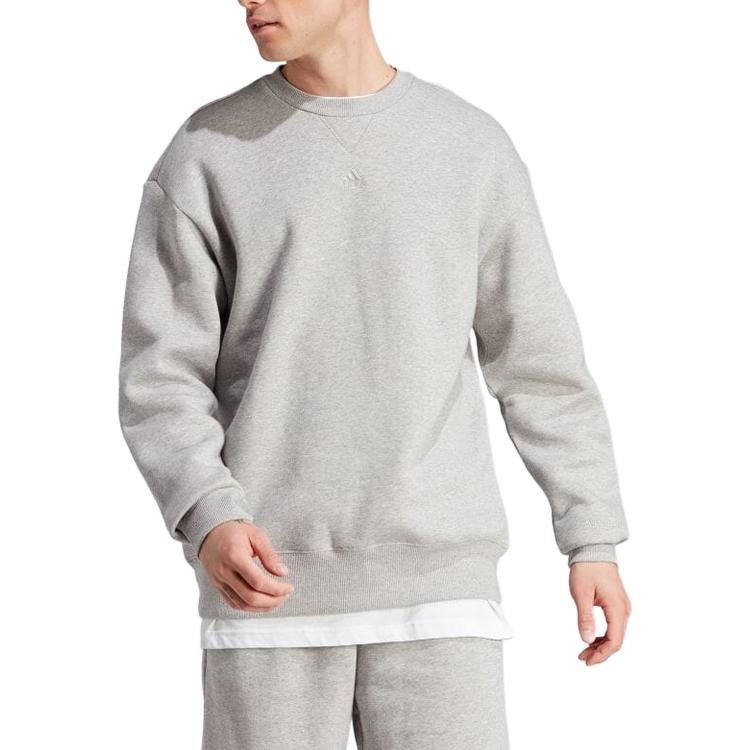 adidas Sweatshirts Men's Gray Crew Neck Moderate Other IJ6902