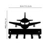1pc "Airplane #1 Key Rack Hanger - 6 Inch Wide Metal Wall Art for Aviation Enthusiasts