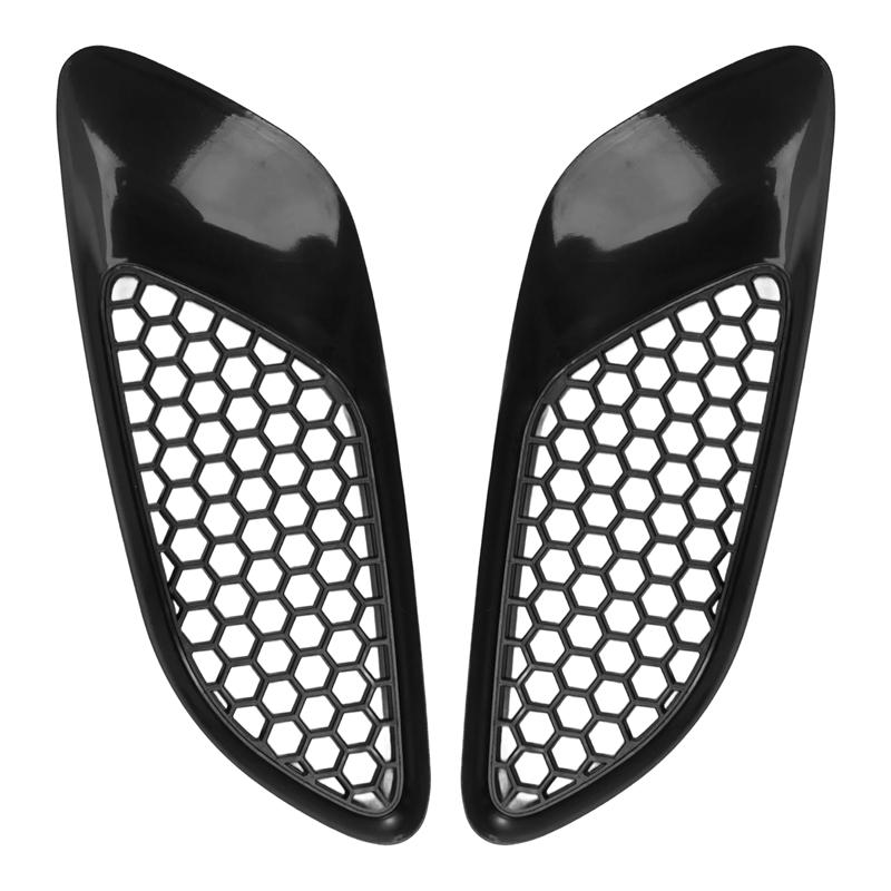 2PCS Air Vent For Real M3 Model Car Front Air Scoop Bonnet Vent Hood Vent Louvers For-BMW E90 E91 E92 E93 M3 ABS