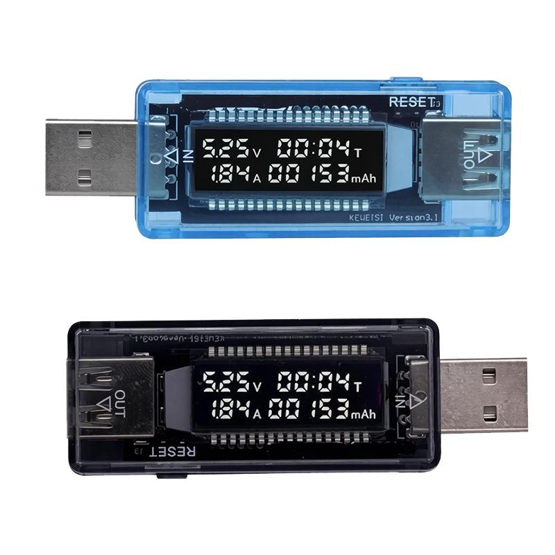 USB Voltage Current Tester DC 1‑11V 1‑1A Digital Power Capacity Meter mAh Time Detector USB Port Charging Parameter Monitor
