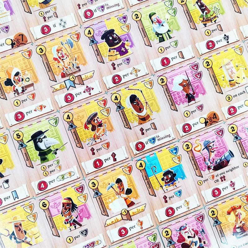 Castle Combo Strategy Board Game Medieval Table Game Including Instant Effects Endgame Bonuses Ideal for 2 4 Players Family Games