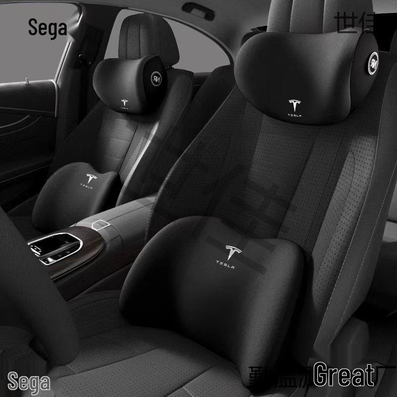 Tesla 3 Memory Foam Headrests & Lumbar Supports