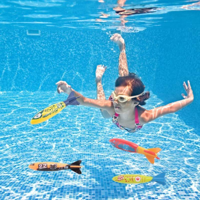 Childrens Diving Toys Set With Interactive Fish And Water Rings For Pool Fun