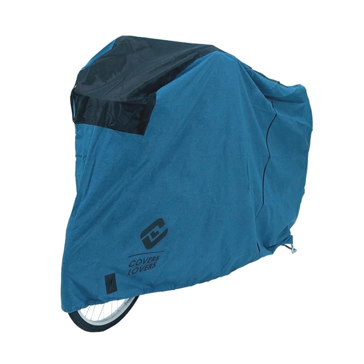 

COVERS LOVERS Bicycle Body Cover for Assisted Rear Baskets, Heather Blue