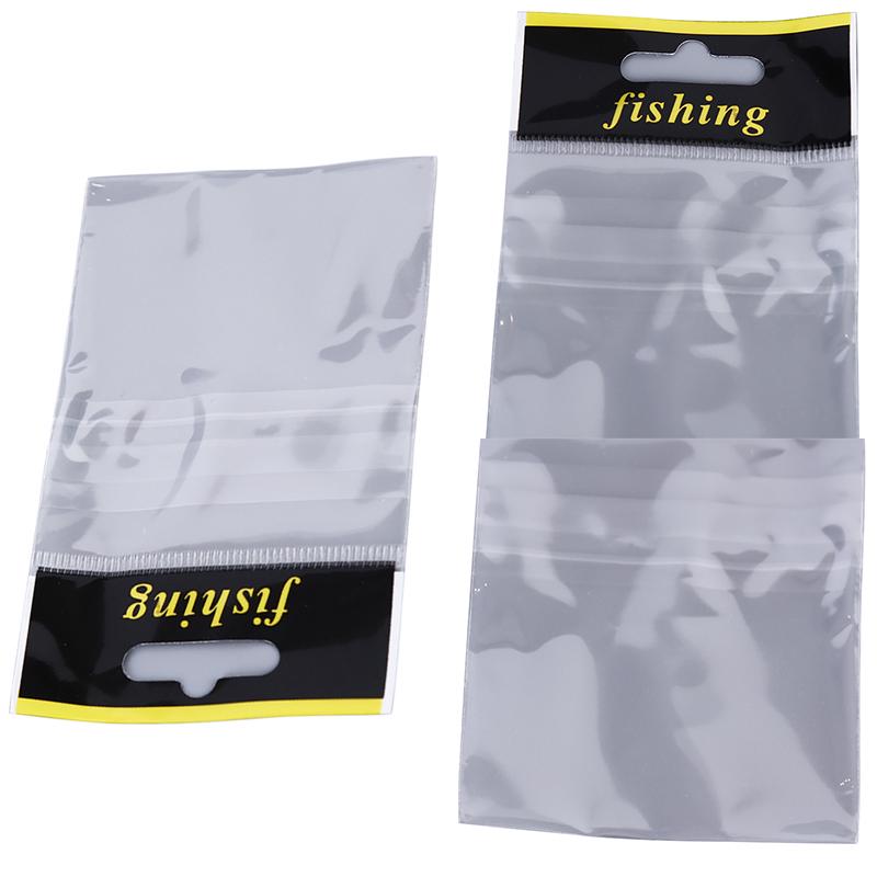 100 Stück Kleine Fischhakenbeutel Anglerzubehör Tasche Angeltasche Für Angelgeschäft