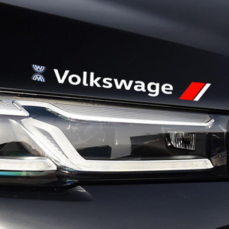 VW GTI GOLF 4Pc Car Door Anti Scratch Auto Door Handle Protector Decals Wiper Stickers For Volkswagen VW Golf 4 7 MK3 4 7 Touran