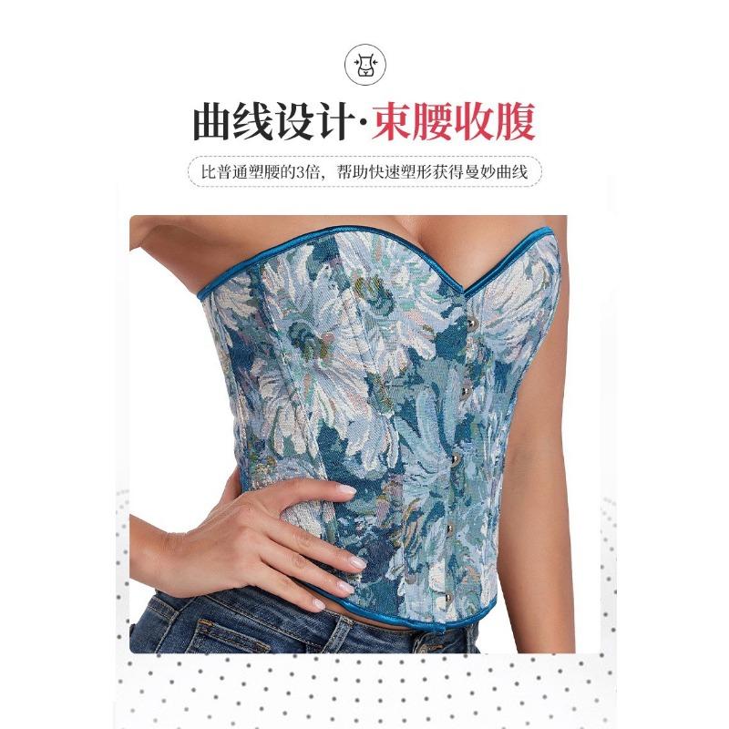 Dress Corset Belt Fishbone Girdle for External Wear Waist and Chest Support Shaping and Abdominal Belt