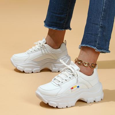 Platform Dad Shoes Casual Sports Shoes Soft Sole Comfortable Outdoor Running Shoes
