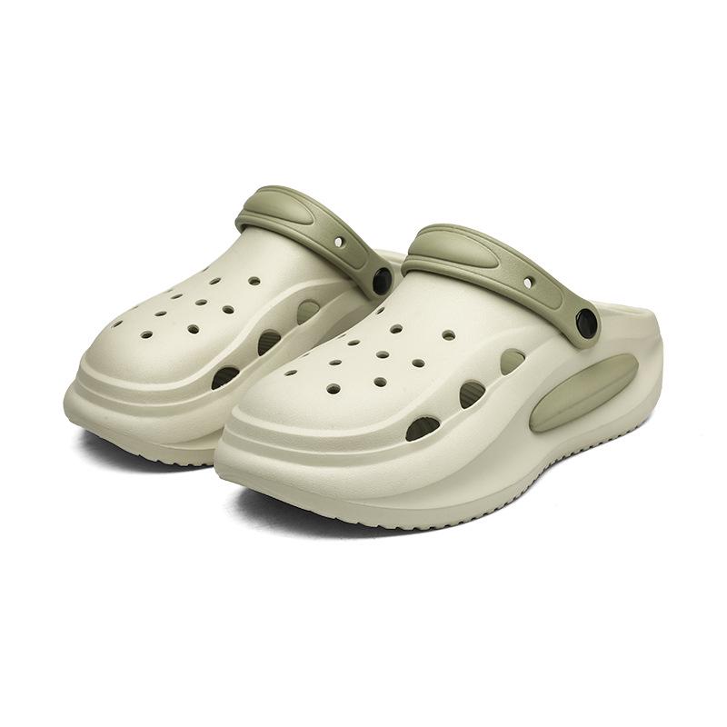 Summer Trendy EVA Squishy Hole Shoes: Soft, Non-Slip, Breathable, Two-Way Wear Beach Shoes for Couples