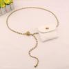 Gold Quilted Waist Belt Bag - Women's French Chic Mini Chain Crossbody