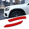 2pcs Auto Reflector Stickers Car Side Marker Sticker Car Accessories Reflective Trim Car Wheel Eyebrow Stickers Decal