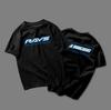 Camiseta Unisex SR 2026 RAYS Rueda JDM 240GSM Impresión 3D Manga Corta a Juego para Pareja Streetwear Corte Holgado Camiseta de Secado Rápido