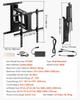 Motorized TV Wall Mount, 32-65 in Electric Fireplace TV Wall Mount Black