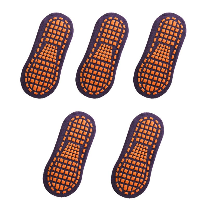 5 Çift/Set Erkek Kaymaz Pamuk Çorap Kadın Çocuk Yaz Komik Trambolin Yoga Kaymaz Bilek Kısa Çorap Parti