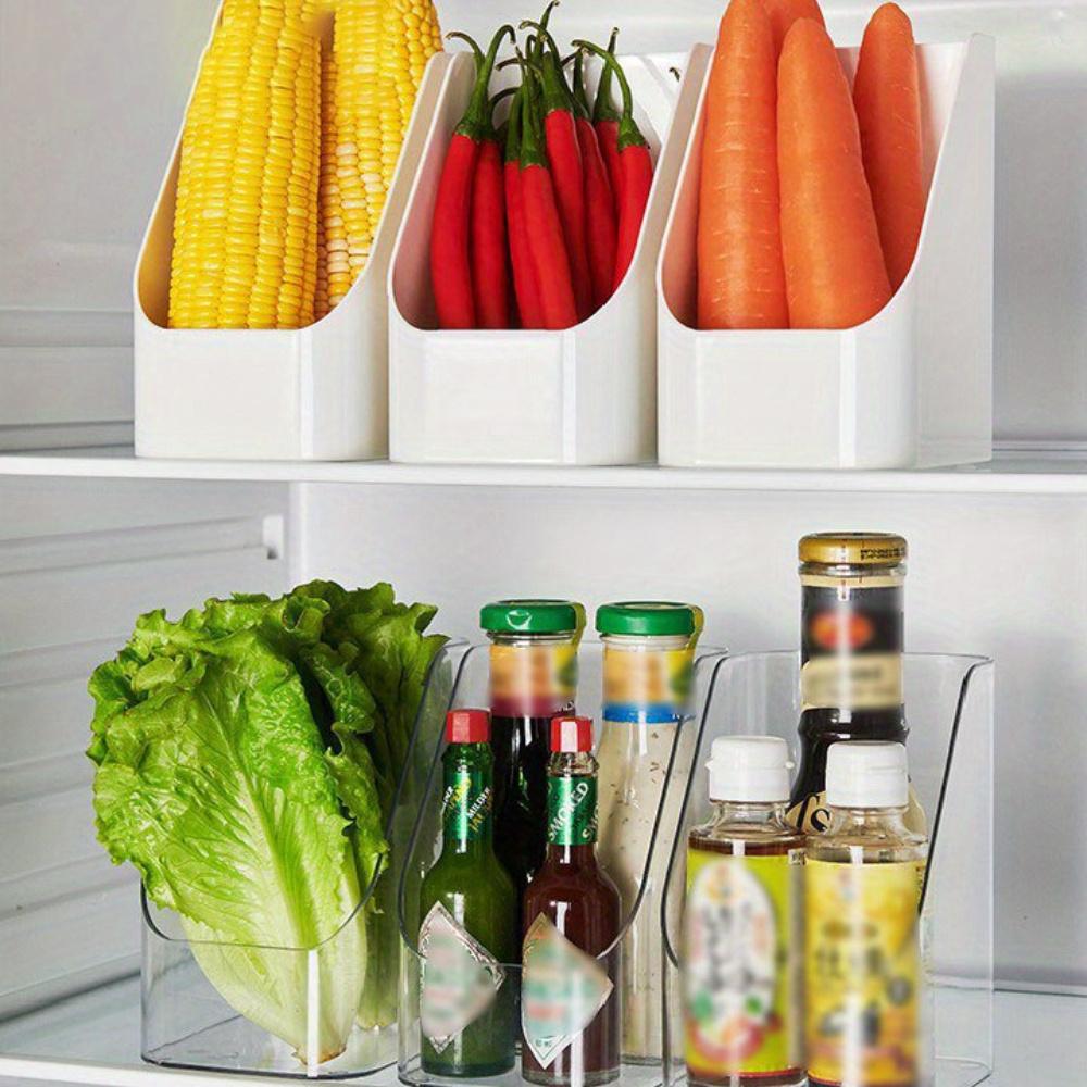 Refrigerator Organizer Bins Fridge Food Sort Storage Box Transparent Seasoning Storage Box Kitchen Fridge Storage Organizer