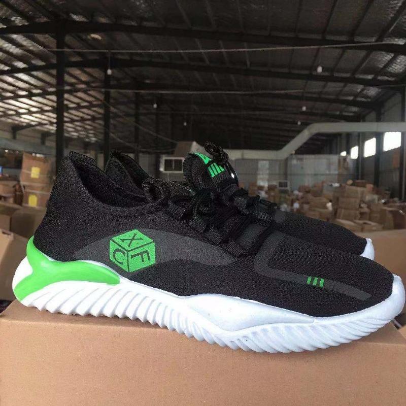 New men's casual shoes breathable sports running shoes soft sole comfortable lightweight flying woven shoes