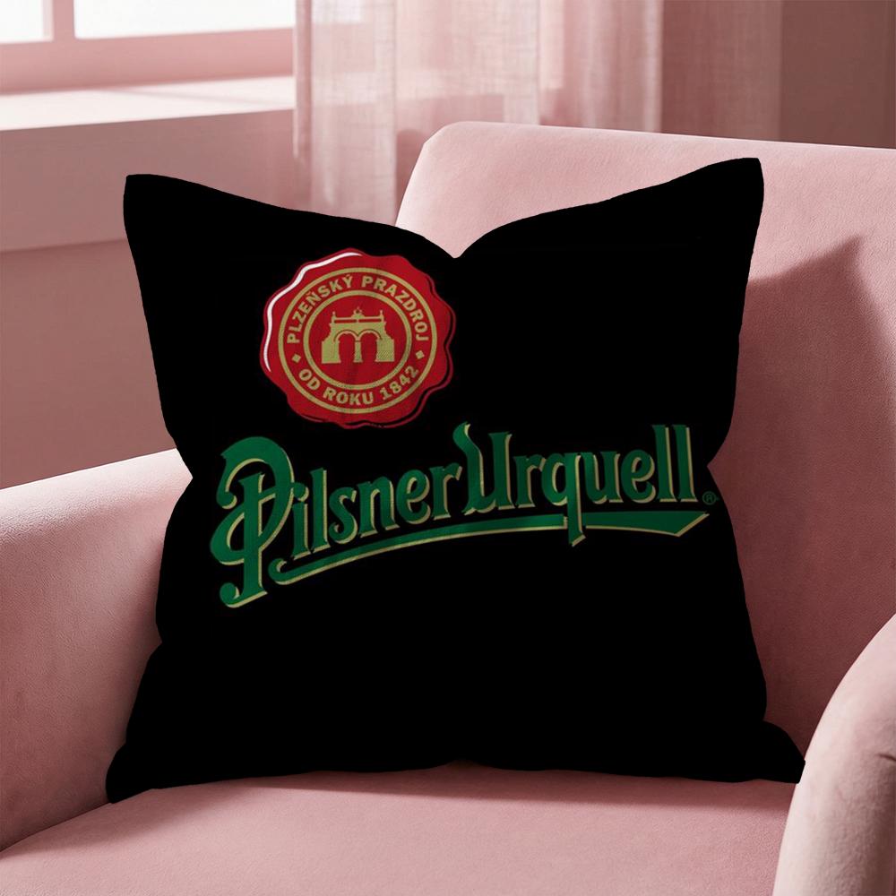P-Pilsner U-Urquell Cushion Cover Multi-Scene Pillow Cover for Home & Car - Reversible, Soft & Durable for Daily Use