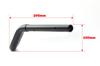 Kijima Rebel Motorcycle Parts Matte with Mounting Part Number 250/S ('25-/8BK-MC49) Handlebars, Steel, Black, Holes, 204-3400