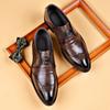 Business Men Shoes Patent Leather Man Brogues Shoes Fo Man Dress Shoe Loafers Pointed Toe Male Moccasins Plus Size Shoes for Men
