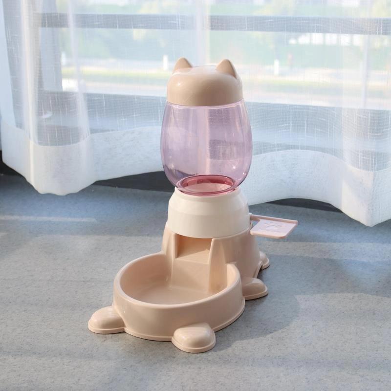 

Lucky Cat Style Dog Puzzle Feeder Automatic Press Pedal Anti Choke Teddy Puppy Food Dispenser Interactive Slow Bowl абрикосовий