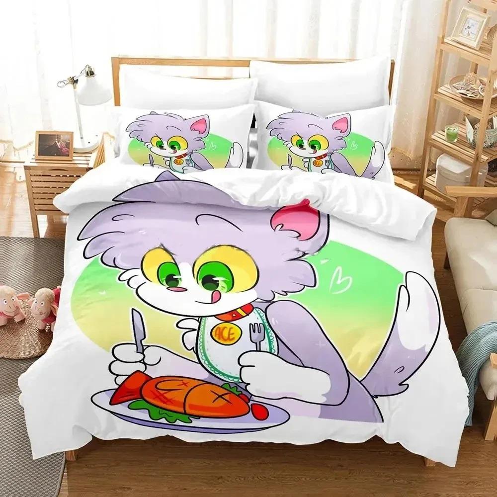 Set Biancheria da Letto Anime Acenix Stampa 3D Copripiumino Set Letto Coperta Federa Piumone King Queen Size Set Biancheria da Letto per Ragazzi Adulti