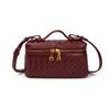 Trendy Hand-Woven New Fashionable One-Shoulder Portable Messenger Bag Niche Design Simple And Practical Lunch Box Bag