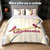 St. Louis Cardinals Design Bed Bedding Set 1 Duvet Cover + 2 Pillowcases Soft Breathable Household Bed Linens