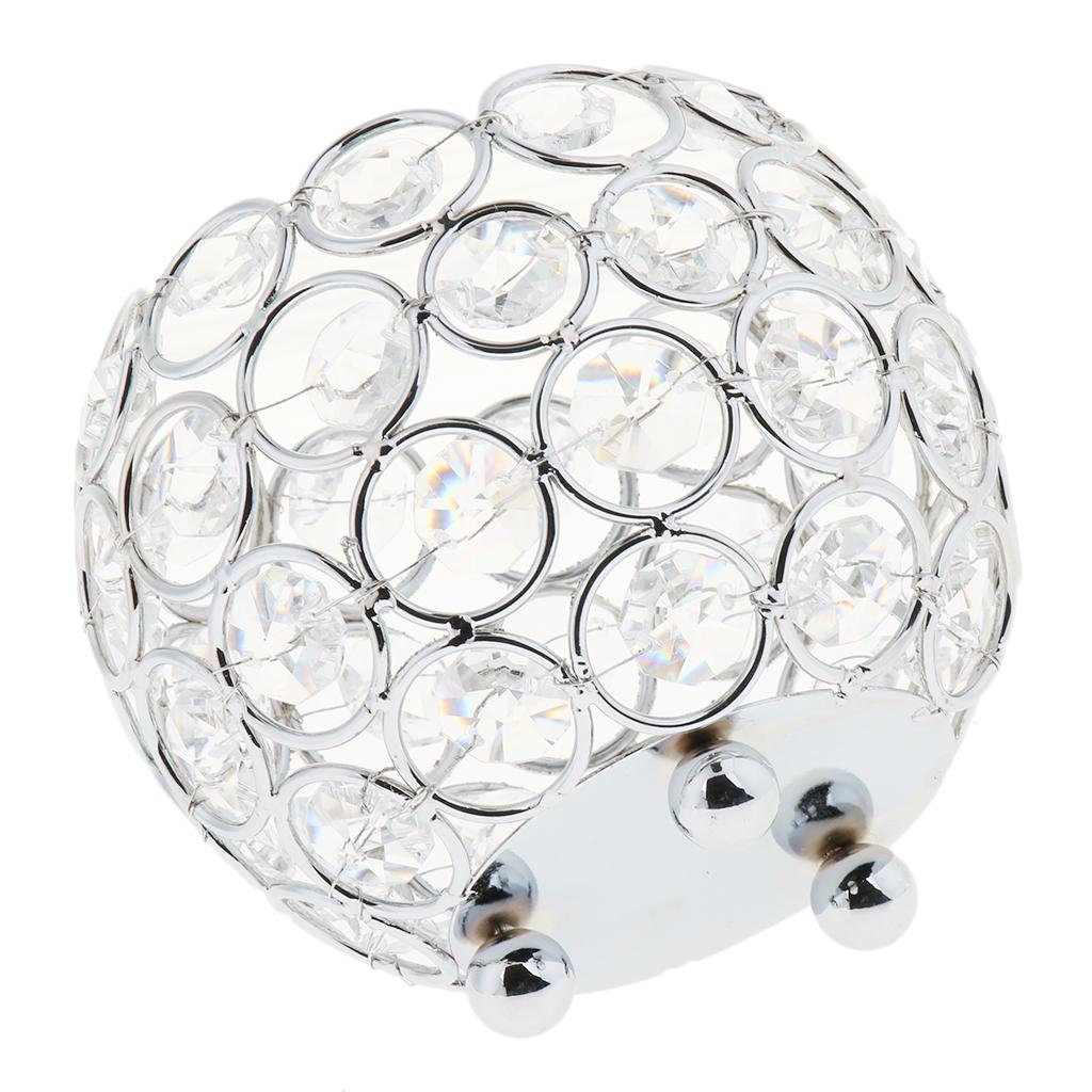 4Pcs Romantic Crystal Candle Holder for Home Decorative Lantern Wedding Party Table
