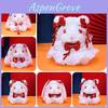 Adorable Lolita Bunny Plush Toy Soft Short Fur Doll Perfect For Girls Birthday Gift
