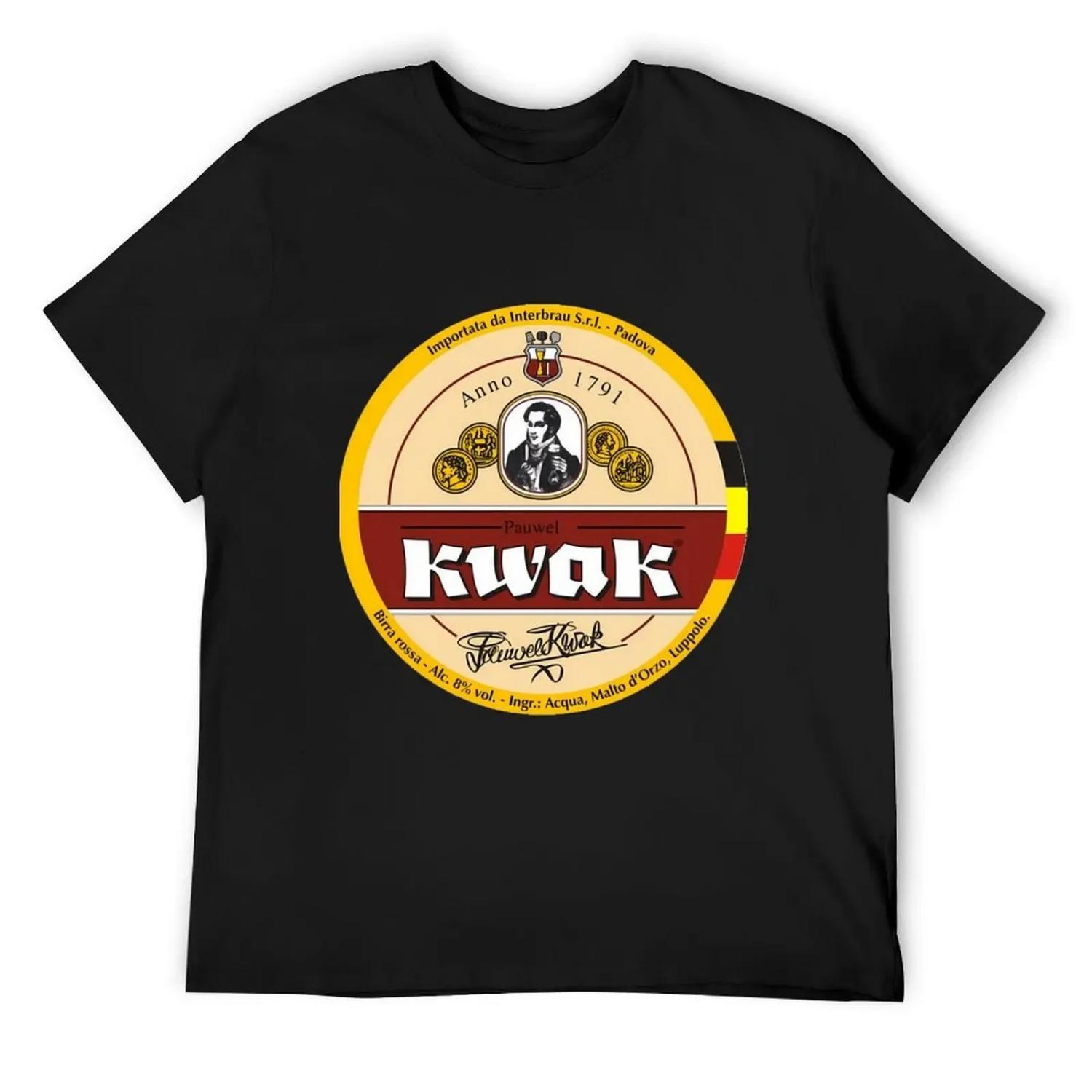 Belgian Kwak Beer Logo Local Beer Brewery Logo T-Shirt cheap stuff oversizeds quick-drying funny t shirts men S