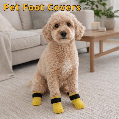Practical Breathable Pet Foot Covers Mesh Anti-Slip Cat Anti Scratch Cover Silent Anti-Dirty Pet Claw Cover Feeding