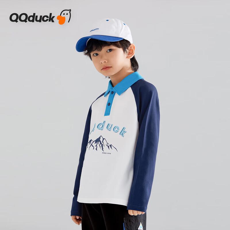 QQ DUCK Kids' Long-Sleeve Polo Shirt