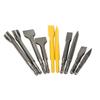Electric Hammer Impact Drill Set: Square & Round Shank, Pointed & Flat Chisel, Pick Head, Shovel, U-Shaped Chisel, Slotting Drill for Concrete