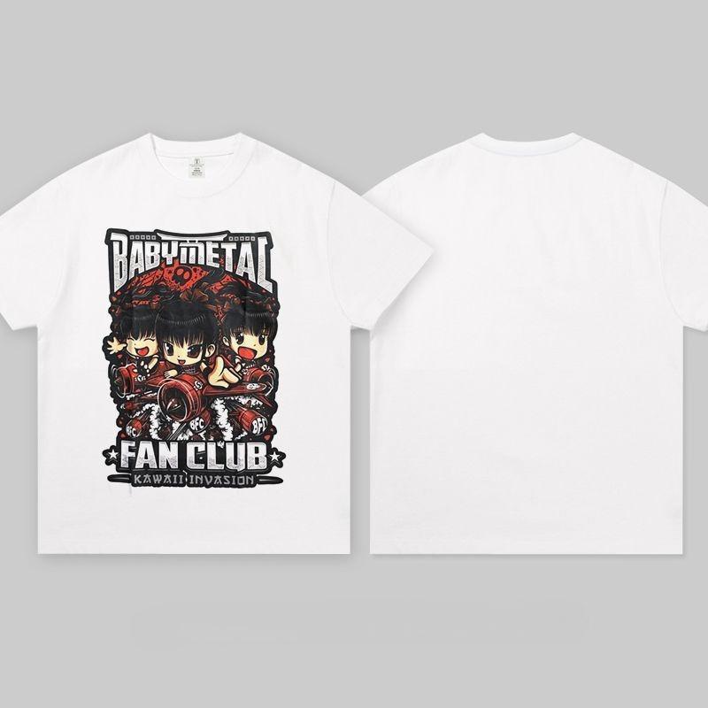

Babymetal Band Japan Metal Rock Band Anime Cartoon Concert Clothes Short Sleeve T-shirt Men and Women Wear S