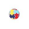 Zinc Alloy Colored Puzzle Badge - Creative Personality Brooch, High-Value Niche Jewelry Accessory