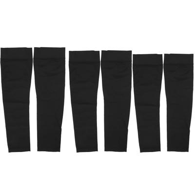 1 Paar Outdoor-Sport-Armstulpen UV-Schutz Lange Arm-Eis-Seiden-Abdeckärmel Schwarz