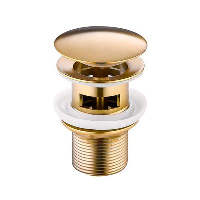 Pop Up Drain Basin Sink Drain with or Without Overflow for Basin Pop Up Drainer Bathroom Waste Pipe Basin Waste Strainer Brass